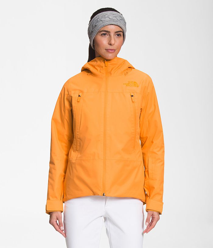 The North Face Puffer Μπουφαν Πορτοκαλι/Ασπρα Γυναικεια Clementine Triclimate® - Greece 6723URPWM